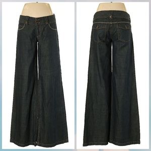Michael Kors Wide Leg Dark Jeans